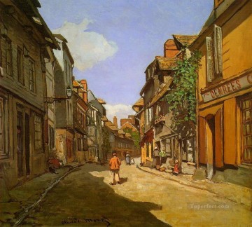 Le Rue de La Bavolle at Honfleur Claude Monet Oil Paintings